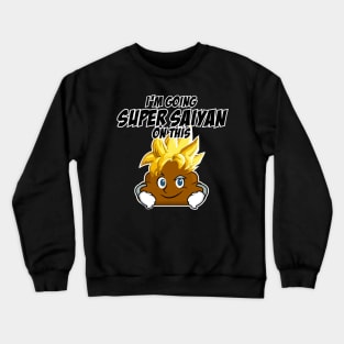 Poop Emoji - Super Saiyan @#@# Crewneck Sweatshirt